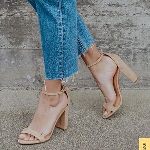 Lulu’s Nude Strap Heels